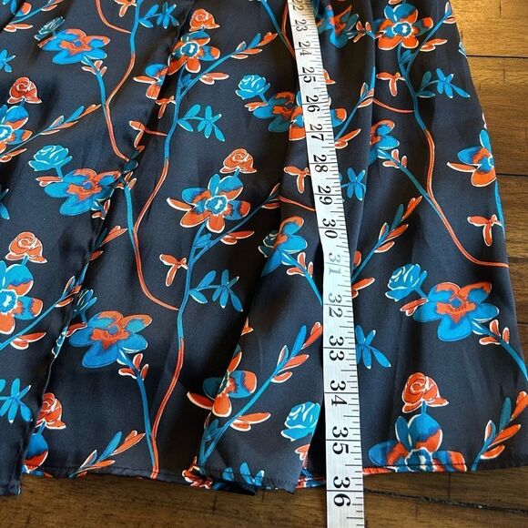 Thakoon Collective Black Sleeveless Floral Print Midi Shift Dress - Picture 6 of 12